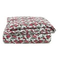 thumbnail image 2 of Lady Pepperell Genevieve Cotton Floral Comforter Set, King, Red, 2 of 11