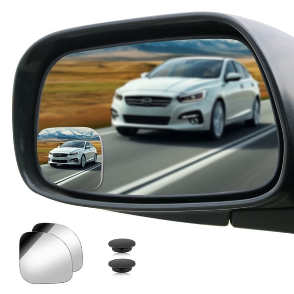 KINGWOLF 2 Pack Blind Spot Rearview Mirror Adjustable Borderless Car Rearview Mirror for General Models,Fan-shaped