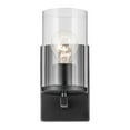 thumbnail image 3 of 45495BKCLR Kichler Lighting Crosby - 1 Light Wall Sconce-9.25 Inches Tall and 4.5 Inches Wide-Black Finish-Clear Glass Color, 3 of 4