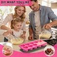 thumbnail image 7 of Ice Cube Tray With Lid - 3 Pack 2 Tbsp Trays For Freezer  Stackable Easy Release Large Molds Chocolate Iced Coffee & Juice (10-heart Rose Red), 7 of 7