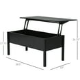 thumbnail image 5 of HomCom 39" Modern Lift Top Coffee Table Desk with Storage, 5 of 9
