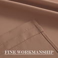 thumbnail image 4 of NICETOWN Door Curtain, Room Darkening Rod Pocket Thermal Insulated Privacy French Door Panel for Doorways, Cappuccino, 25"x40", 1 Piece, 4 of 7