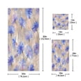 thumbnail image 3 of 3 Sizes of Towel Sets Including Bath Towel Hand Towel and Washcloth for Daily Use Elegant Blue-purple Cornflowers, 3 of 8