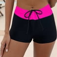 thumbnail image 7 of HCNTES Classic Fit Dolphin Board Shorts for Women 3'' - High Waisted Beach Swimwear Bottoms Bathing Trunks with Liner(Purple,L), 7 of 7