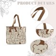 thumbnail image 3 of Bolso de mano para mujer, bonito bolso de mano para regalos de Navidad, compras y playa, 3 of 6