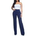 thumbnail image 3 of Utoimkio High Waisted Wide Leg Dress Pants for Women Casual Elastic Waist Loose Flowy Business Work Pants for Women, 3 of 6
