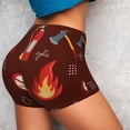 thumbnail image 3 of Picia Fire Extinguisher Printed Workout Shorts for Women Seamless Scrunch Butt Lifting High Waisted Yoga Gym Booty Running Moisture-wicking Short Pants-Large, 3 of 9