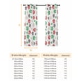 thumbnail image 6 of Merry Christmas Blackout Curtains for Bedroom, Xmas Snowflakes Red Green Pets Footprints Thermal Insulated Kitchen Drapes with Grommets, Light Blocking Window Treatment, 2 Panels 52" x 63", 6 of 7