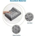 thumbnail image 3 of Alfombrilla de baño antideslizante de 40 x 17 pulgadas con ventosas y orificios de drenaje, lavable a máquina, color gris, 3 of 5