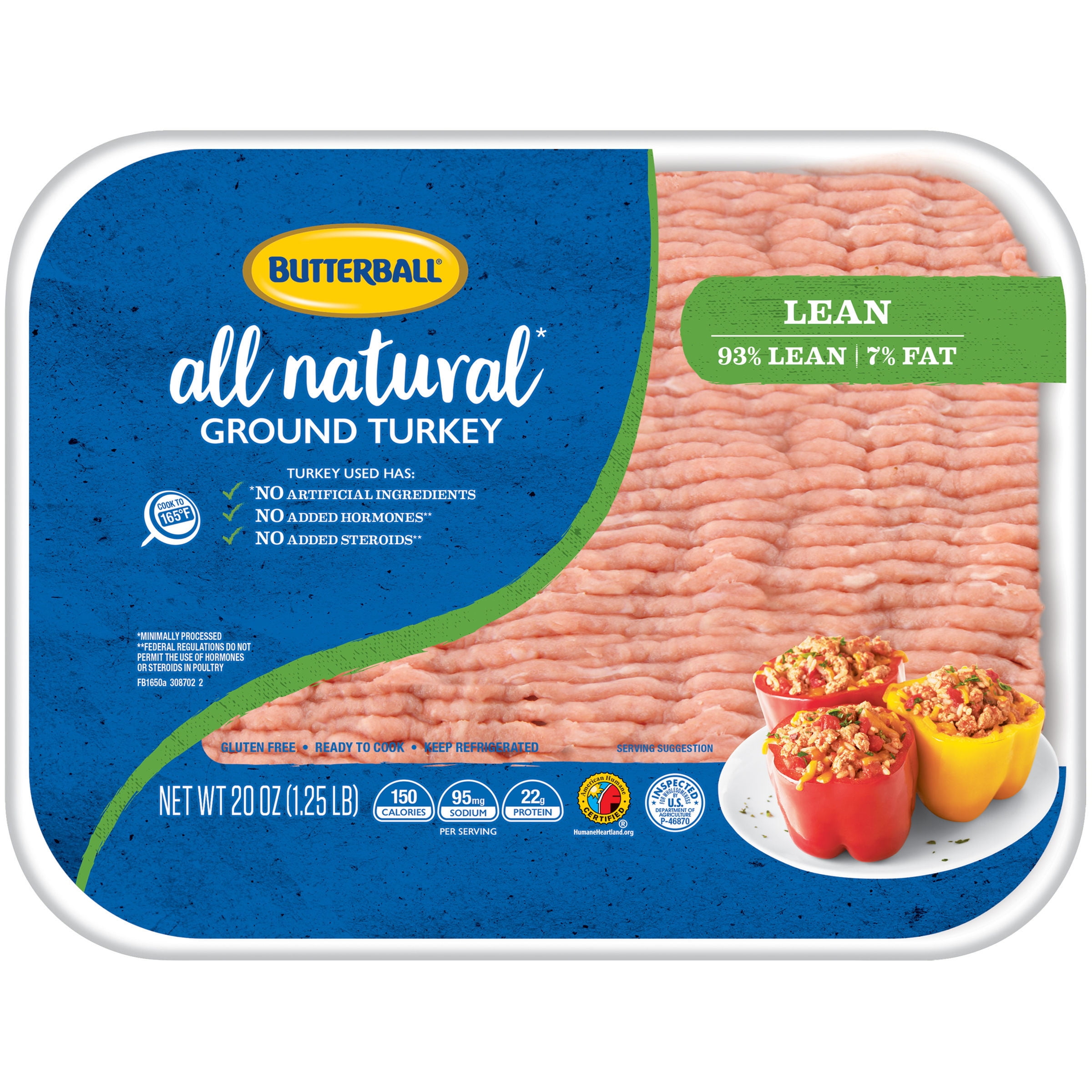 Butterball® Lean All Natural Ground Turkey 1.25 lb.