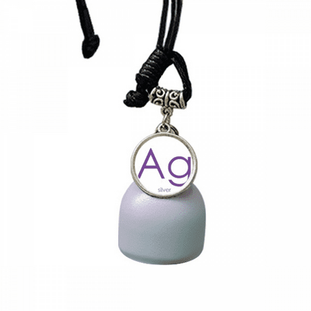 Chestry Elements Period Table Transition Metals Silver Ag Wind Chimes Bell Car Pendant