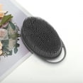 thumbnail image 6 of Unique Bargains 1 Pc Hangable Oval Bath Brush Shower Brush Black, 6 of 6