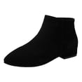 thumbnail image 1 of NECHOLOGY Botas Mujer Adulto Femenino Zapatos Botines mujer Zapatos de mujer Botas gruesas de tacón bajo a la moda Botas cálidas para exteriores (Black, 9), 1 of 5