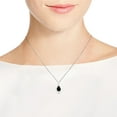 thumbnail image 6 of Classic Teardrop Black Onyx Inlay .925 Sterling Silver Pendant Necklace, 6 of 6