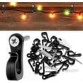 thumbnail image 3 of 20 Pcs Screw in Hooks for Outdoor String Lights, Hanger Screw Hooks for Light Wire Led Light Clips, Patio Wall Hooks Hanging Light for New Year Holiday Party, 3 of 6