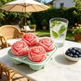 thumbnail image 5 of Rose Ice Tray, Silicone Spherical Ice Mold, Food-Grade Ice Ball Maker for Cocktail Whiskey, 10x10 cm, 5 of 8