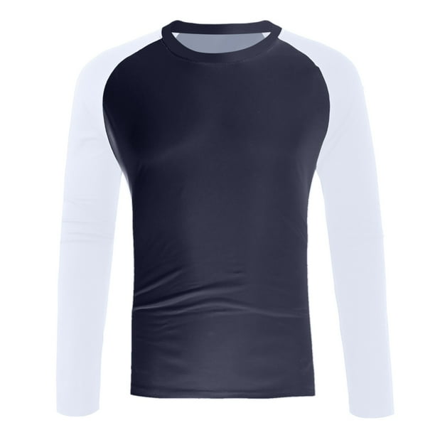 Camiseta informal de verano para hombre: poliéster y spandex, manga larga, versátil para combinar.