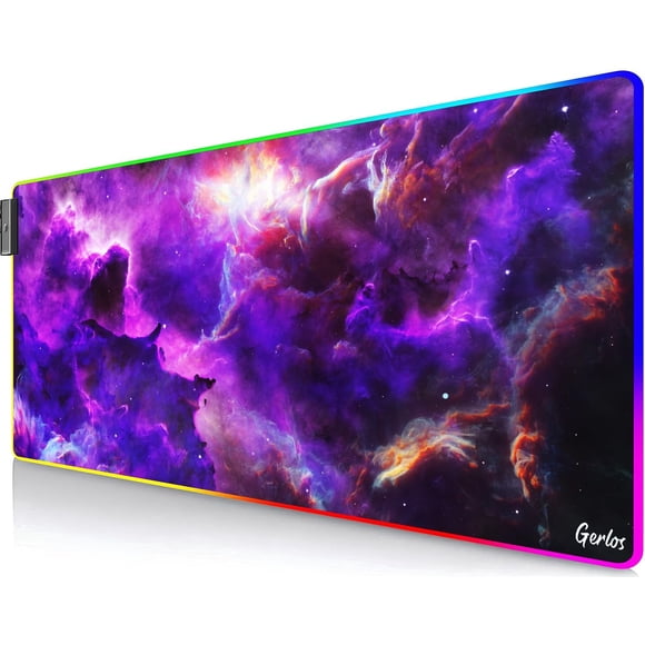 Mouse pad gamer RGB Gerlos grande 80 x 30 cm con LED
