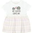 thumbnail image 3 of Inktastic My Auntie Loves Me Girls Baby Dress, 3 of 5