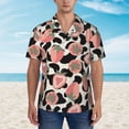 thumbnail image 5 of Strawberry Men'S 3d Print Casual Button Down Shirts, Novelty Hawaiian Short Sleeves Xl, 5 of 8