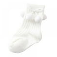 thumbnail image 3 of Chaussette Bébé Fille Garçon Automne/hiver Sol Chaussette 0-1 Ans Coton Double Pompon, 3 of 4