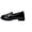 Black, variant on NexTorq Platform Loafers for Women,Chunky Loafers Women,Leather Comfortable Shoes,Lug Sole Metal Buckle Business Work Shoes, Beige, 36