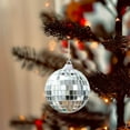thumbnail image 2 of Christmas Ball Ornaments 6 Pcs - 2 inch Large Shatterproof Christmas Balls, Mirror Disco Ball Decorations Indoor, Aesthetic Holiday Party Hanging Ornaments for Xmas Tree, Wreath, Vines, Silver, 2 of 5
