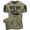 T-Shirt Military Green Branded, variant on Gymish Rest Day Workout T-Shirt for Men – Funny Gym Shirt, Lifting Tee, Deadlift Shirt, Warm Grey, Small