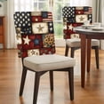 thumbnail image 4 of American Flag Chair Back Covers, Removable Chair Covers for Dining Chairs Set of 6, Washable Chairs Slipcovers Back Seat Protector for Wedding Party 19"x20", 4 of 9