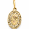 thumbnail image 5 of 14K Two-Tone Our Lady Of Guadalupe Cz Pendant (17.4 X 8.6) Made In Vietnam -Jewelry By Sweet Pea, 5 of 8