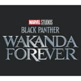thumbnail image 2 of Women's Black Panther: Wakanda Forever Metallic Movie Logo Racerback Tank Top Black Heather Medium, 2 of 4