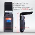 thumbnail image 4 of Dual Phone Holster Pouch Case with Belt Clip, Waist Carring Pouch, Universal Smartphone Case Up to 7 Inches for iPhone Pro Max, Pro, Samsung Galaxy,Moto Cellphone Holder, 4 of 7