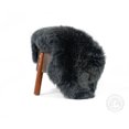 thumbnail image 3 of Real Sheepskin Rug, Charcoal Black - Short Hair, 3 of 6