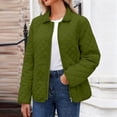 thumbnail image 3 of Women's Quilted Barn Jacket 2026 Trendy Lightweight Puffy Zip Up Bomber Coat Warm Winter Outwear with Pocket, 3 of 6