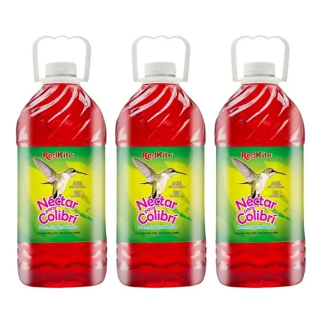 3 Piezas De Nectar Para Colibrí 3.8 Litros