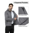 thumbnail image 5 of Off Road Ventures Men's Lightweight Packable Puffer Jacket Hooded Water-Resistant Insulated Winter Quilted Coat for Ski Travel, 5 of 8