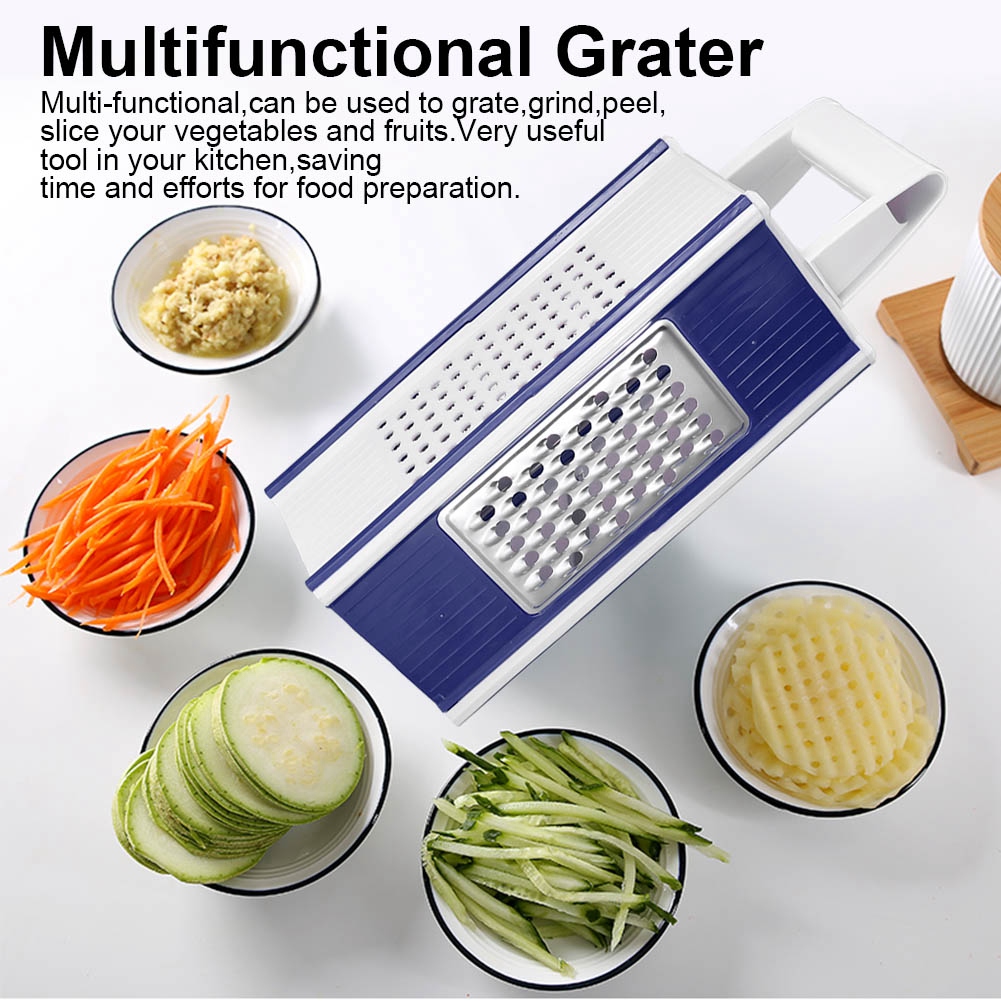 Tebru Multifunctional Grater Box Vegetables Fruits Grinder Slicing Tool
