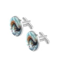 thumbnail image 2 of Sea Horse Elegant Shirt Cufflinks Set for Men, Stainless Steel Fashion Accessories for Business and Formal Occasions, 2 of 6