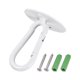 thumbnail image 1 of 2 PCS Ganchos de techo Snap Hook Montado en la pared 40x52mm hierro for plantas colgantes blancas, 1 of 5