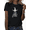 Black, variant on Women’s Funny Halloween Witch Graphic T-Shirt Yes I Can Drive a Stick Cute Witch Hat Broom Print Casual Short Sleeve Tee Novelty Gift