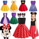 thumbnail image 2 of Disney-vestido de Minnie Mouse para niña, traje informal de corte en A, sin mangas, sirena Ariel Rapunzel, ropa para niños de 3 a 8 años, 2 of 5
