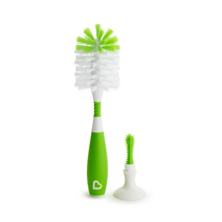 Munchkin Bristle Bottle Brush, Green (Best Baby Bottle Cleaning Brush)