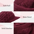 thumbnail image 4 of Loritta 2 Pack Women Winter Hat Slouchy Warm Knit Beanie Cap Black and Red, 4 of 10