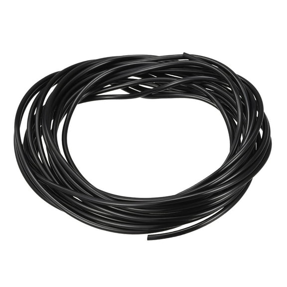 Solid Rubber Cord Tubing 10ft 1.5mm Dia Black Rubber Tube for DIY Craft Making