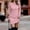 Pink, variant on Womens Sweater Dress High Collar Long Sleeve Solid Color High Collar Knitted Long Dress Dresses for Women with Jackets plus Size Dresses for Night Out plus Size Knit Dress plus Outfit for Work plus