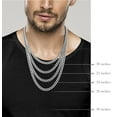 thumbnail image 5 of Miabella Italian Heavy 925 Sterling Silver Thick 3.2mm, 5mm, 7mm Curb Cuban Link Chain Necklace for Men Made in Italy (7mm, Length 20 Inches), 5 of 6