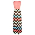 thumbnail image 5 of Plus Size Women's Summer Stripes Boho Floral Sleeveless Long Maxi Dress Party Cocktail Beach Sundress, 5 of 5