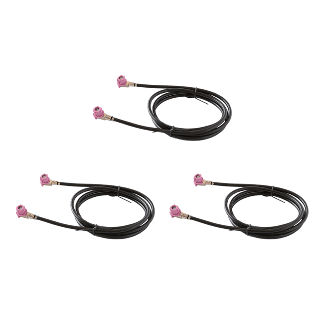 3X 61129261850 Video Cable LVDS Line Retrofit HSD2 Screen Video Cable Display Harness For F10 F20 F30 F15,3 x Video Cable LVDS Line,Black