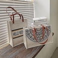 thumbnail image 4 of Zcx Bolsos De Lona De Estilo Étnico para Mujer, Bolso De Mano para Profesor con Cremallera, Bolsos Bandolera De Playa Grandes, Bolso De Hombro A Granel, 4 of 5