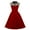 summer dresses for women-Wine, variant on Homenesgenics Womens Dresses under $10.00 Women's Summer Short Sleeve Solid Colour Round Neck High Waist Dresses Black L